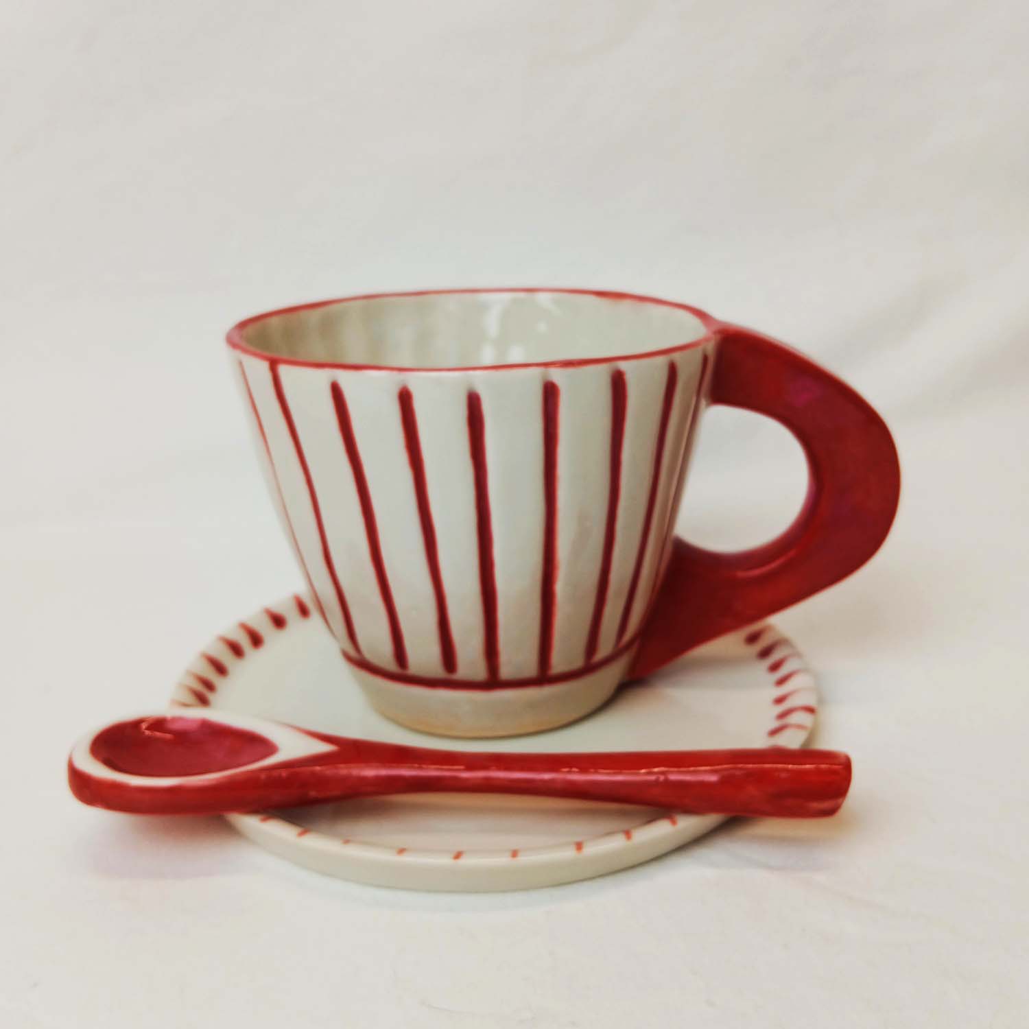 Set de desayuno Circus - Rojo y blanco