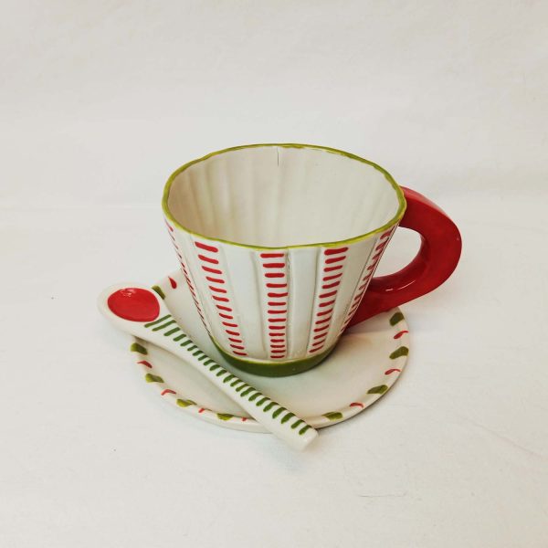 Set de desayuno Circus - Rojo y verde hierba - Imagen 2
