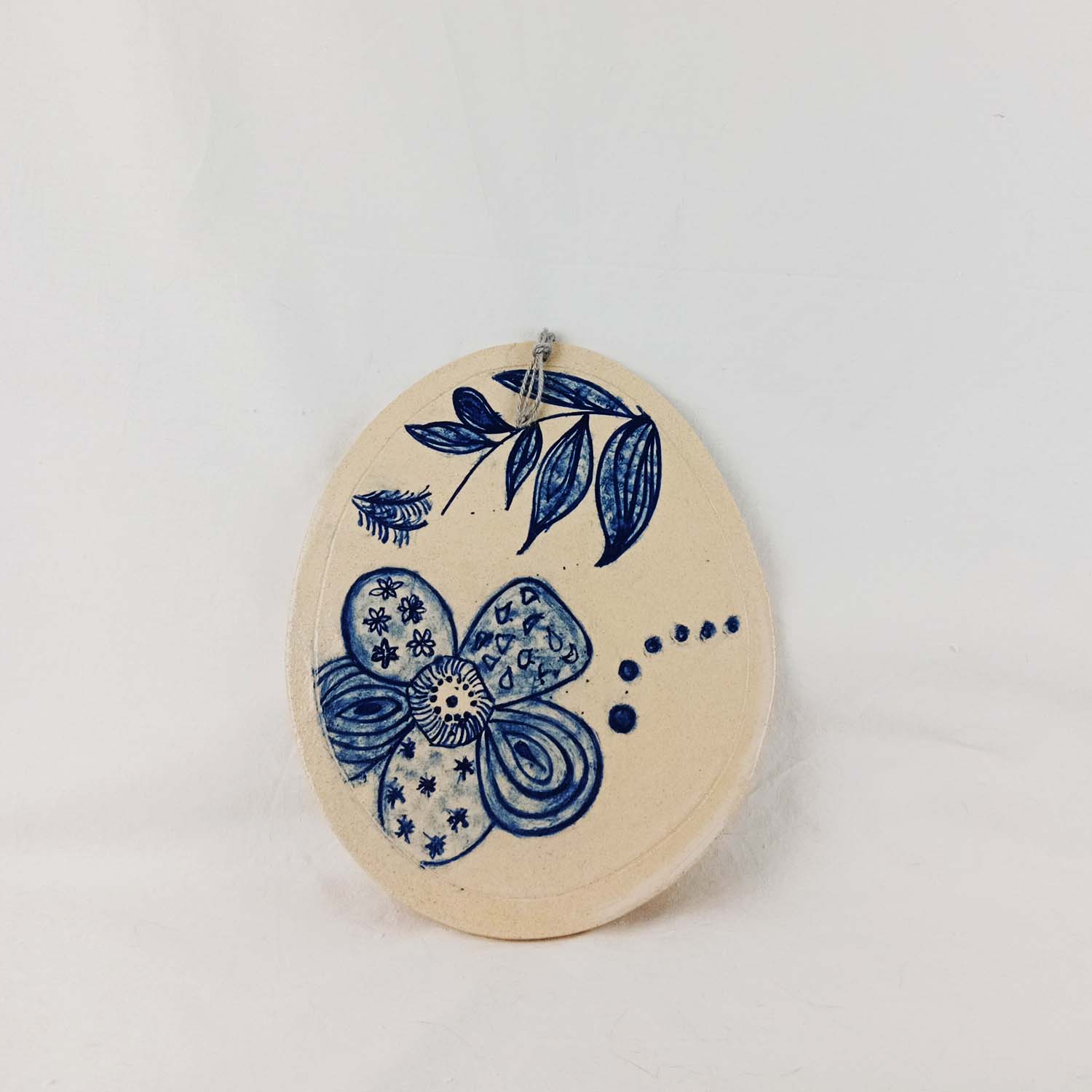 Tabla "Flor oriental" Azul