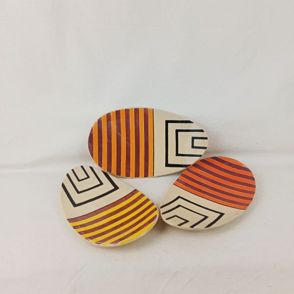 Modelo "Campo sembrado" Naranja- Burdeos - Imagen 4