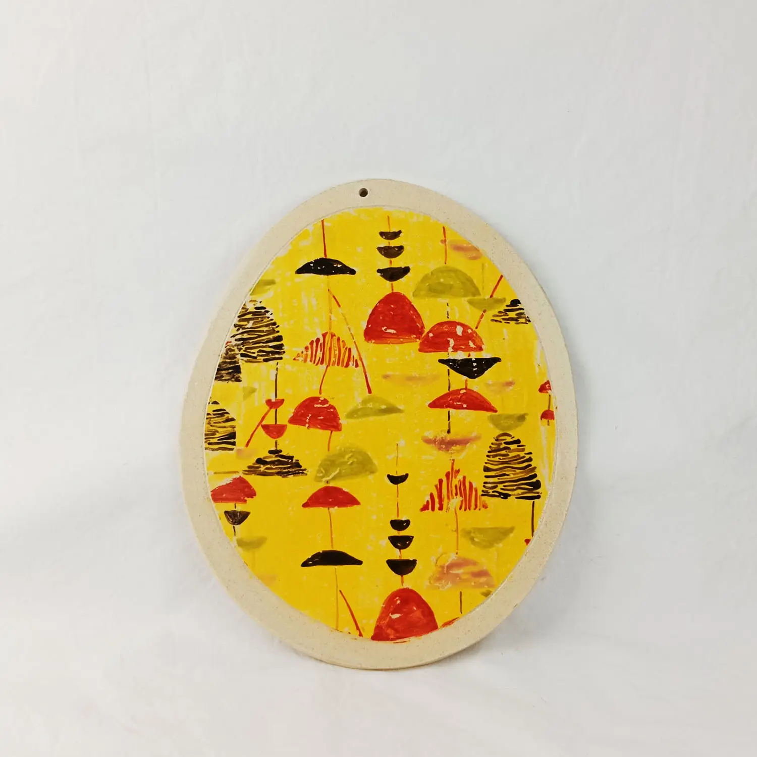 Tabla de cocina "Sombrillas" Fondo amarilllo