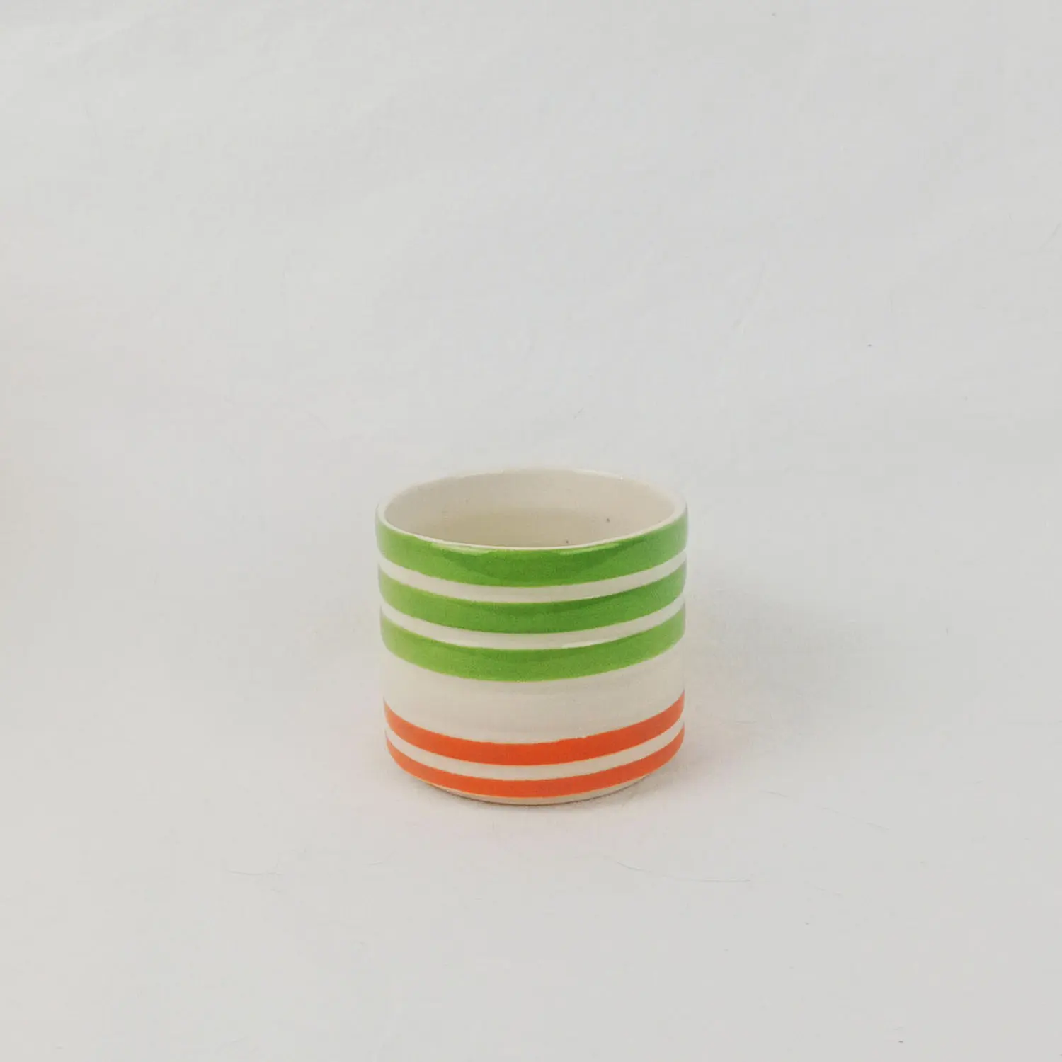 Vaso naranja- verde