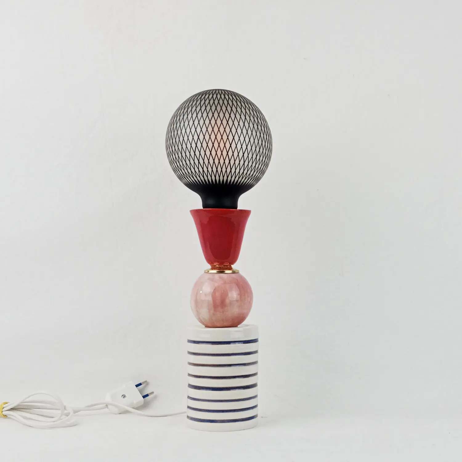 Lámpara de sobremesa serie Circus Nº 7 modelo rosa empolvado