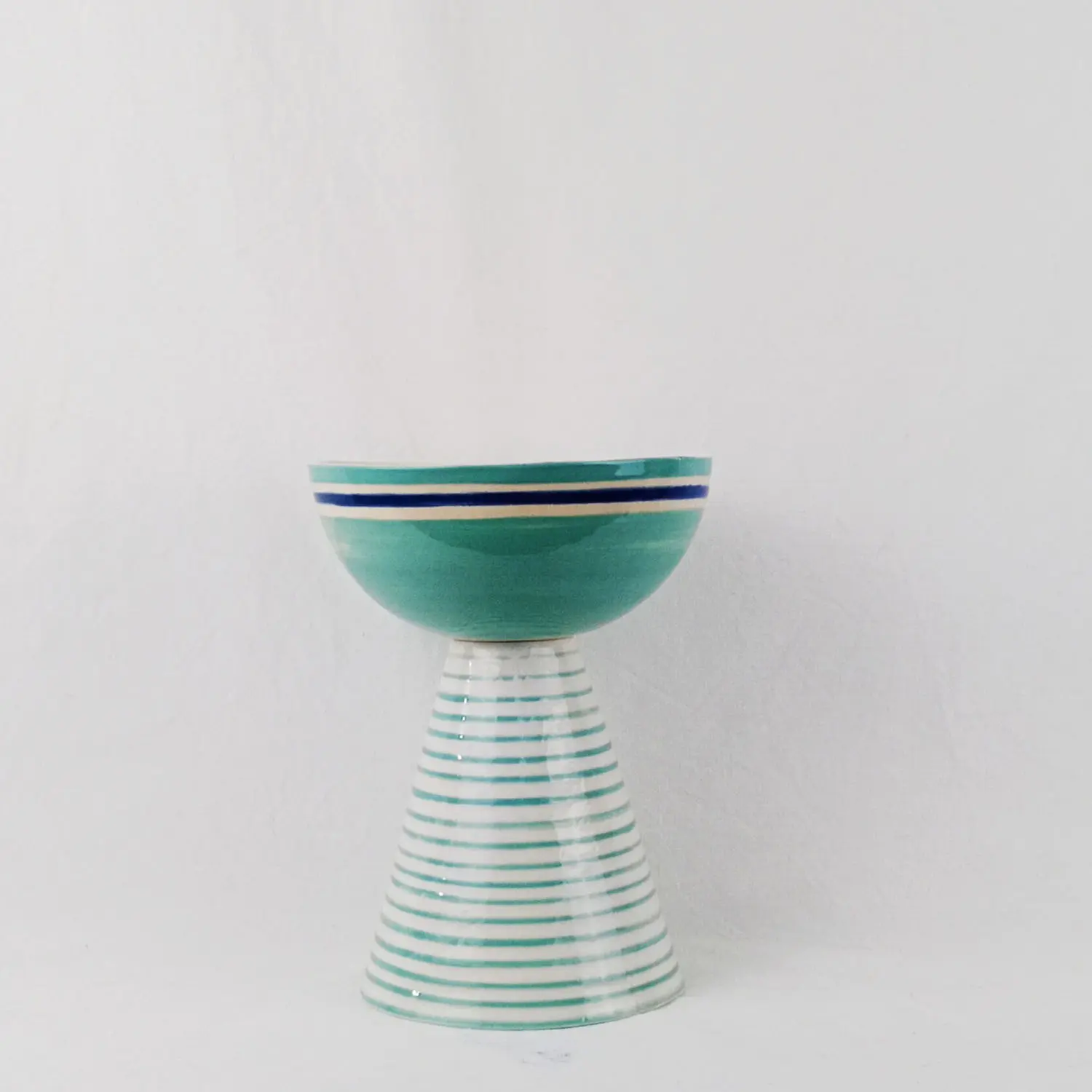 Cesta frutero "Stripes" Turquesa